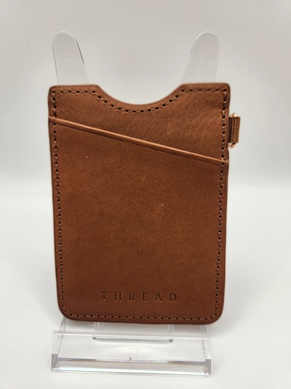 THREAD Brown Leather Card Sleeve